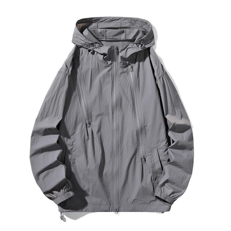 Pár Ochranné oblečení proti slunci, Lehké a prodyšné, Oblečení na kůži odolné proti UV záření, Jednobarevná ochranná trička proti slunci, Venkovní ochrana