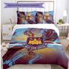 Set Lenzuola Stampato West Ham United Football 3 Pezzi, Comodo Set Copripiumino per Camera da Letto Amico della Pelle