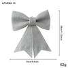 Plastic Christmas Bow Ornament Bow Shaped Holiday Bow Decoration  Window Display