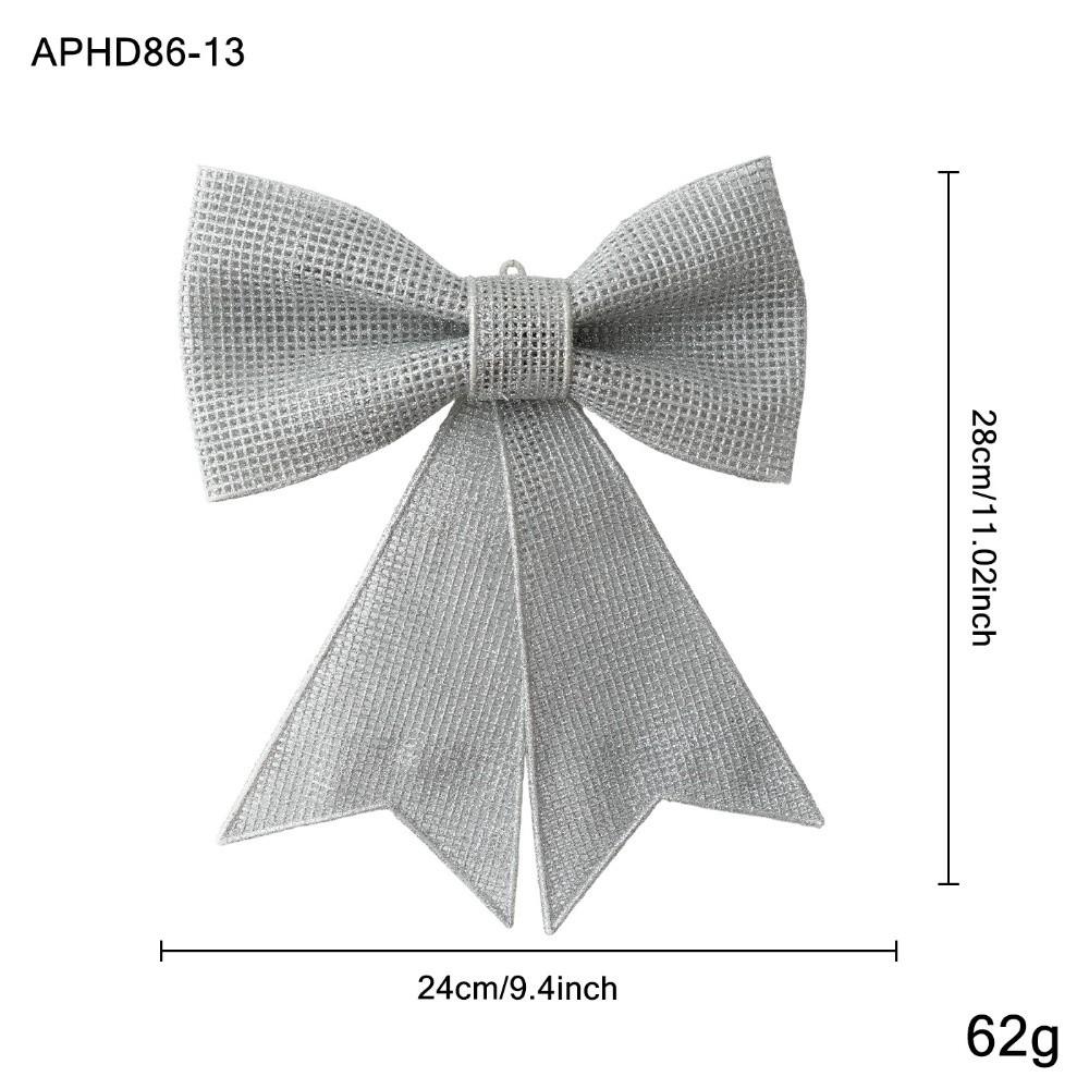 Plastic Christmas Bow Ornament Bow Shaped Holiday Bow Decoration Window Display