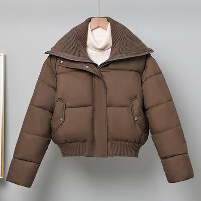 Modische Winter Damen Parkas Locker Dick Warm Kurze Jacke Damenmäntel