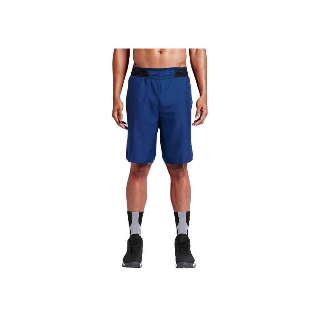 Jordan Logo Print Straight-Leg Loose Shorts Men Bottoms Blue 821918-455