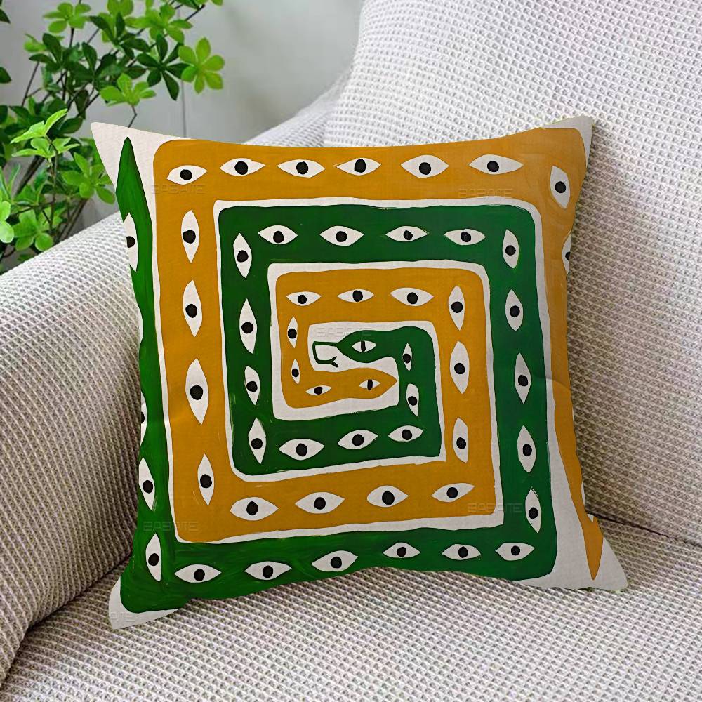 Ägypten Buntes Abstraktes Tiger Büro Kissen Kissenbezug Auto Kissenbezug 45X45CM Lendenkissen Bezug Sofakissenbezug