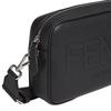 Fendi Logo Zip Camera Bag Men Shoulder Bag Black 7M0286-AMAC-F0GXN
