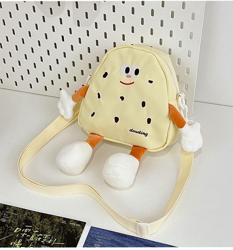 

2025 new bag foreign personality cookies girls small satchel women cute trend shoulder messenger bag светло-желтого