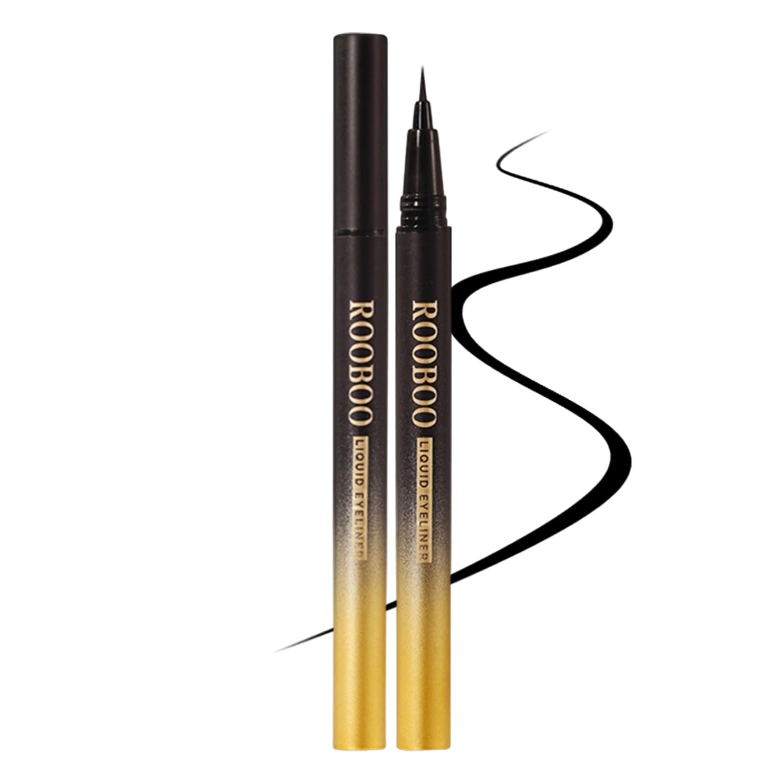 

HESBUTY Liquid Eyeliner, Jet Black, Highly Waterproof, Smooth Application, Smudge-Resistant, Long-Lasting, Creates a Natural Look (01-Black)