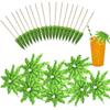 10 Pcs Tropical Palm Tree Paper Umbrella Cocktail Food Fruit Picks Cupcake Toppers Hawaiian Birthday Party Wedding Decorations