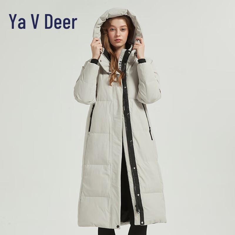 

Женский длинный пуховик Yalu с капюшоном для зимы M