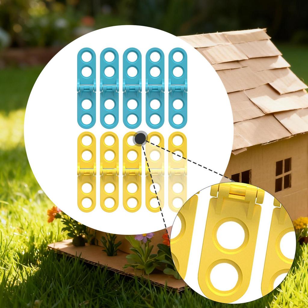 10Pcs Corrugated Construction Tool Hinges,Early Educational Toys Creativity Sensory for Parent