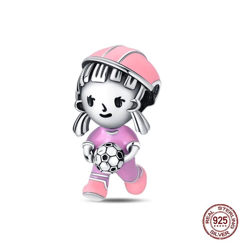 New In Real Copper Boys And Girls Bicycle Charms Beads Fit Qikaola Original Bracelets Fine Diy Jewelry Making