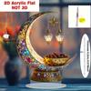 8 Styles Ramadan Ornament Festival 2D Acrylic Moon Castle Crafts Home Decoration Eid Al-fitr Mubarak Islamic Muslim Party Gifts