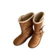 Order Muse Leather Buckle Snow Boots Two Wear Real Fur Integrated Women's Winter Cotton Shoes Cowhide Wool Martin Boots