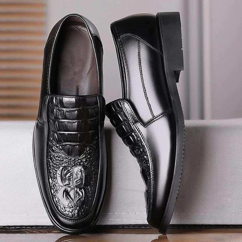 

Spring Autumn Round Toe British Style Men s Formal Shoes Slip-on Clothing Footwear Casual Business New 39 2026 Social Shoe Male 44