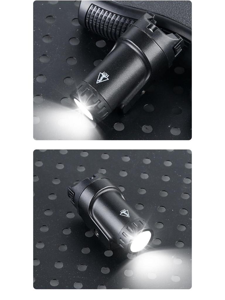FOXTROT1X Metal Undermount LED Strobe Flashlight - 500 Lumens, 20mm Rail, Outdoor Lighting
