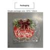 Wreath Reusable Exquisite Details Christmas Decoration Decorative Garland For Front Door Wear-resistant Exquisite Workmanship