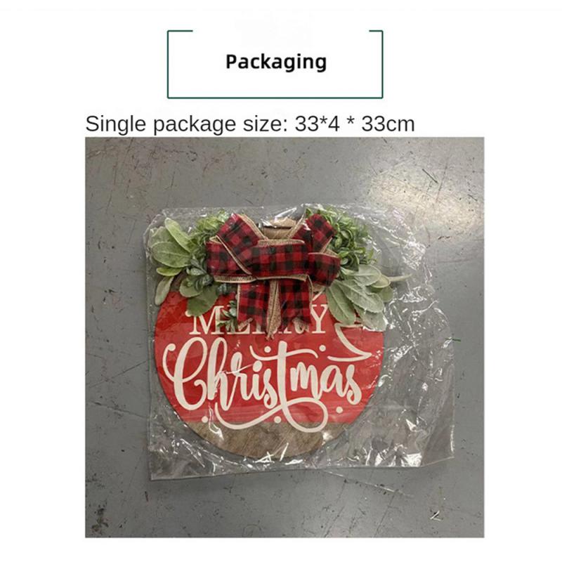 Wreath Reusable Exquisite Details Christmas Decoration Decorative Garland For Front Door Wear-resistant Exquisite Workmanship