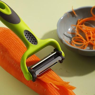 3-in-1 Multifunctional Fruit Vegetable Peeler Grater, Stainless Steel Potato Peeler, Portable Kitchen Vegetable Cutter Tool