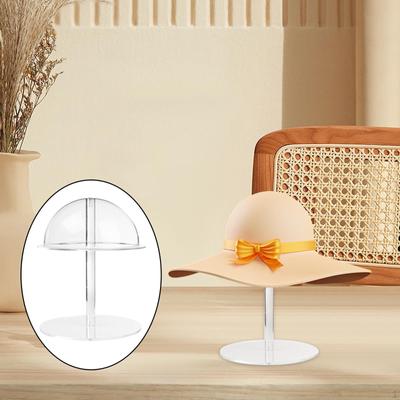 Acrylic Hat Display Stand Risers Stands Clear Pedestal Cowboy Holder for
