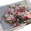 huacan 5D DIY Mosaic Diamond Painting Flowers Full Round Home Decor Picture