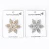 Fashion Rhinestone Winter Snowflake Brooches For Women Unisex Christmas Pin Casual Party Accessories Friends New Year Gifts