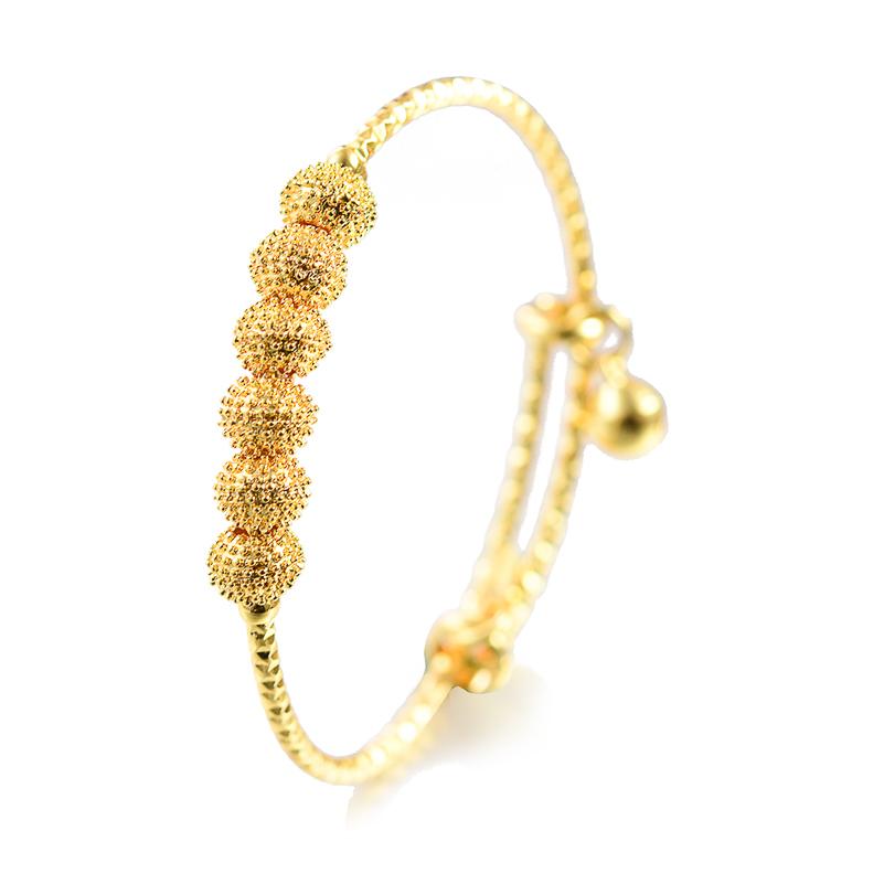 Bracciali Color Oro 18k Per Bambino Bambini Gioielli Braccialetti Etiopi un Regalo di Compleanno Braccialetti per Festa Habesha