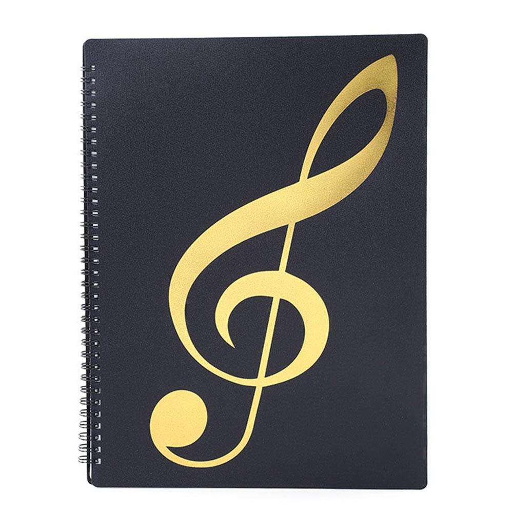 Sheet Music Folder Music Folders Binder Music Choral Storage Holder Band Folder, A4 Size Black Folder,40 Pockets