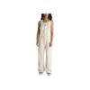 Vans Einfarbiger Mid Waist Straight Leg Overall Damenoverall Off-White VN000G9S7VJ