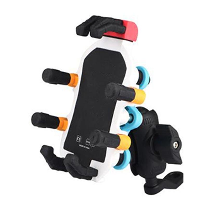 

Vibration Dampening Bike Phone Holder ABS Metal Silicone Motorcycle Phone Holder Anti Shake Designs for Smartphones