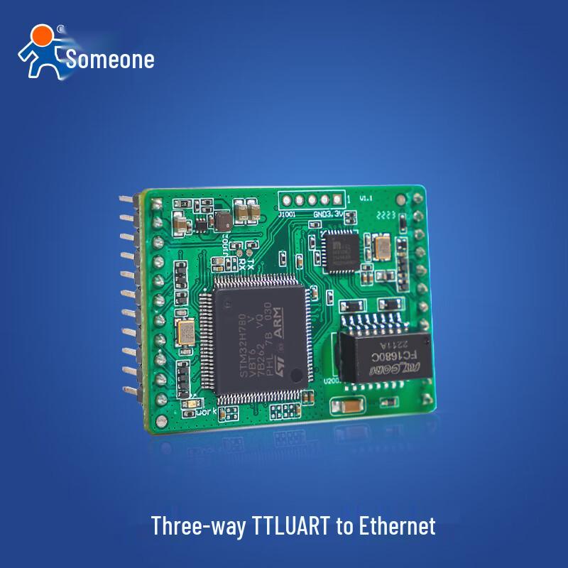 Industrial 3-Port Serial to Ethernet IoT Module