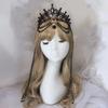 Diadema KC Halo Lolita Gotica Fatto a Mano Fascia Corona Dea del Sole Retrò Accessori per Capelli