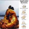 1pc Fire Dragon Blanket Lightweight Blanket Throw Blanket For Sofa, Bed, Travel, Camping, Livingroom, Office yy251010084