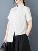 Xitao Irregular Casual Asymmetric Shirt HQQ2431