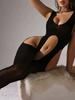 Mesh Backless Bodystocking Hollow Out Open Crotch Bodystocking Women Sexy Lingerie Underwear Temptation Erotic Catsuit