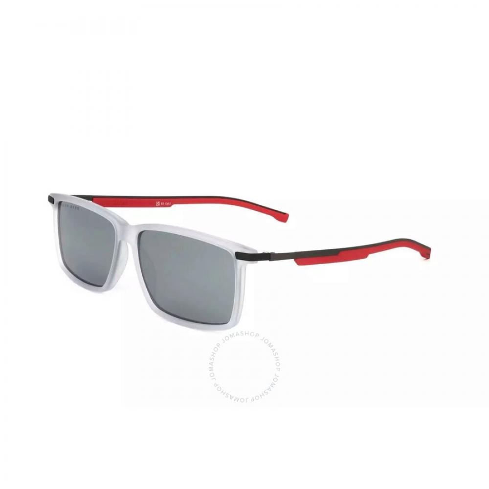 

Hugo Boss Grey Rectangular Men s Sunglasses BOSS 1202 S 0RIW 58