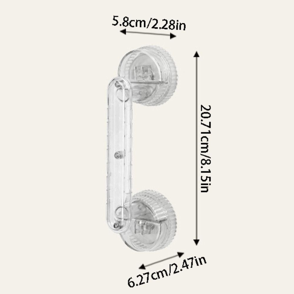 Removable Suction Cup Door Handle Anti-slip Safety Grip Bathroom Shower Auxiliary Handle No Drilling Powerful Vacuum