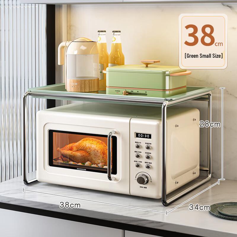 Rozkładany 2-poziomowy stojak na blat kuchenny ze stali węglowej