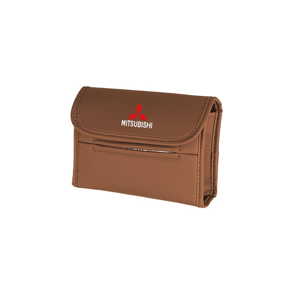 Interior Storage Decoration of Car Tissue Box For Mitsubishi Outlander Lancer 10 EX ASX Pajero L200 Colt Eclipse Ralliart Triton