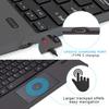 Kabelloses Split-Tastatur für Microsoft Surface Pro 3-10 LED-Hintergrundbeleuchtung 7-Farben-Touchpad für Windows 11 Scheren-Neu