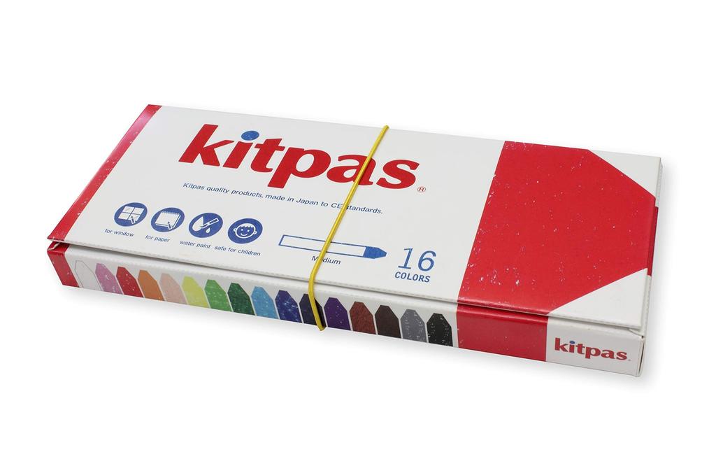 Nippon Rikagaku Kitpas Medium 16 Farben Körper KM-16C Größe 11x75mm/16 Farben/156g