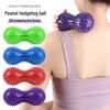 PVC Peanut Shape Massage Yoga Fitness Ball Stress Relax Body Spiky Massager