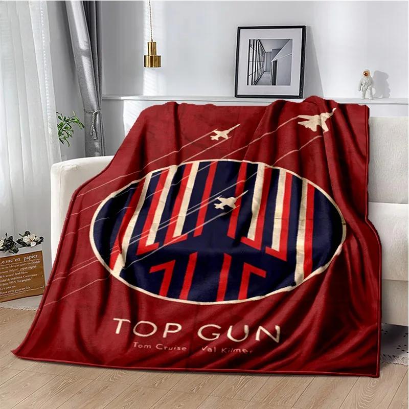 Top Gun Classic Movie Sign 3D Blanket,Soft Throw Blanket for Home Bedroom Bed Sofa Picnic Travel Office Rest Cover Blanket Kids