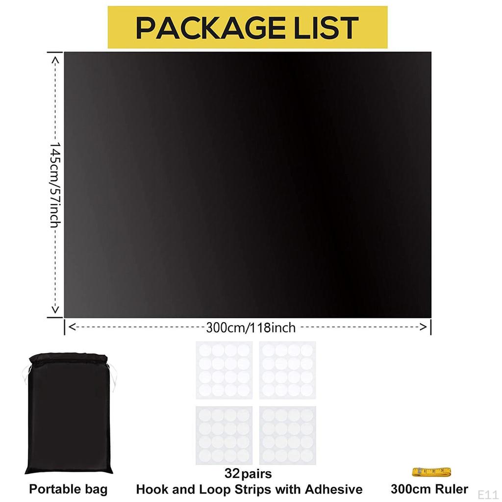 Blackout Curtain DIY Window Shades Travel Pendant No Privacy Blocking for