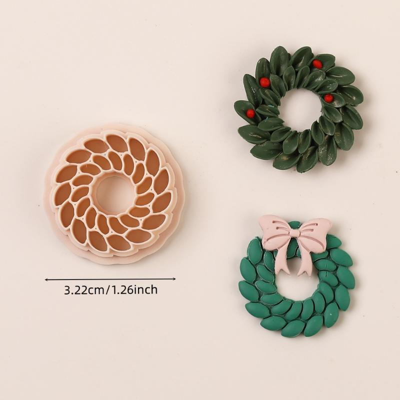 

Circle Frame Polymer Clay Cutters Blossom Embossed Pottery Ceramics Clay Cutter Earrings Jewelry Molds Making Tool A8