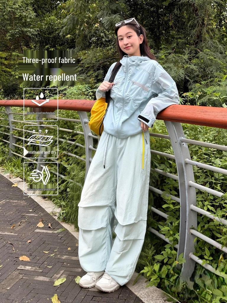 Damskie wodoodporne spodnie górskie hardshell w wersji petite