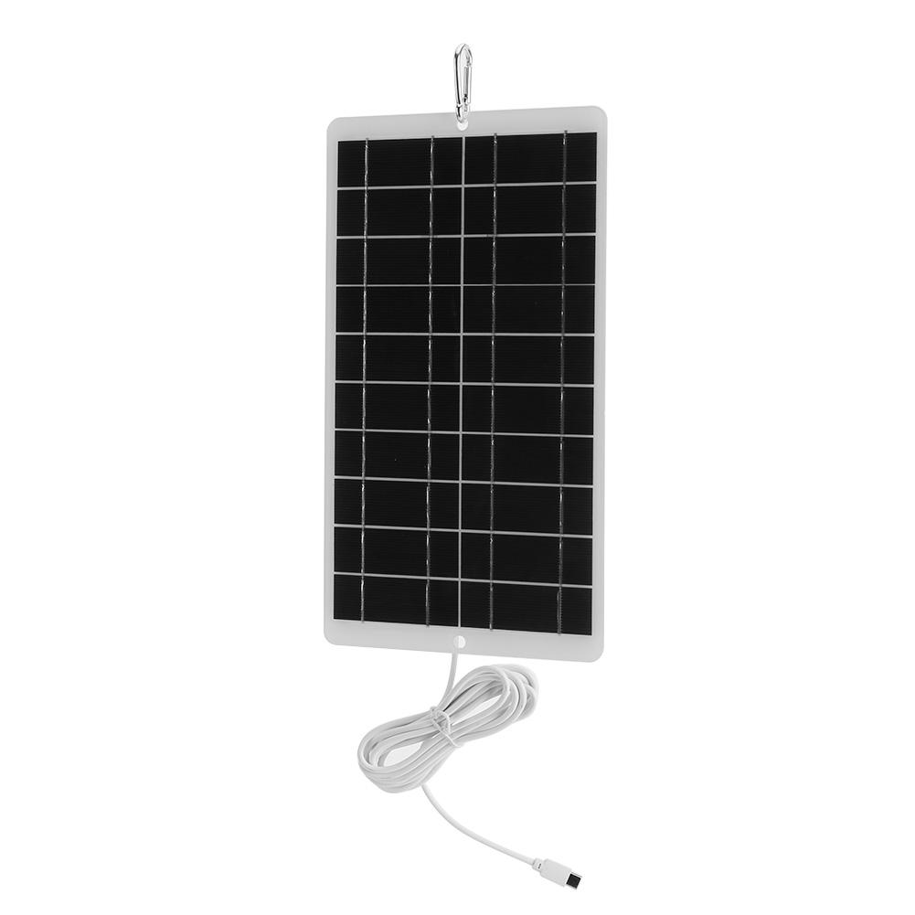 

20W 5V Outdoor Solar Panels Type-C Output 1600MA 3V-5V Mobile Phone Chargers #
