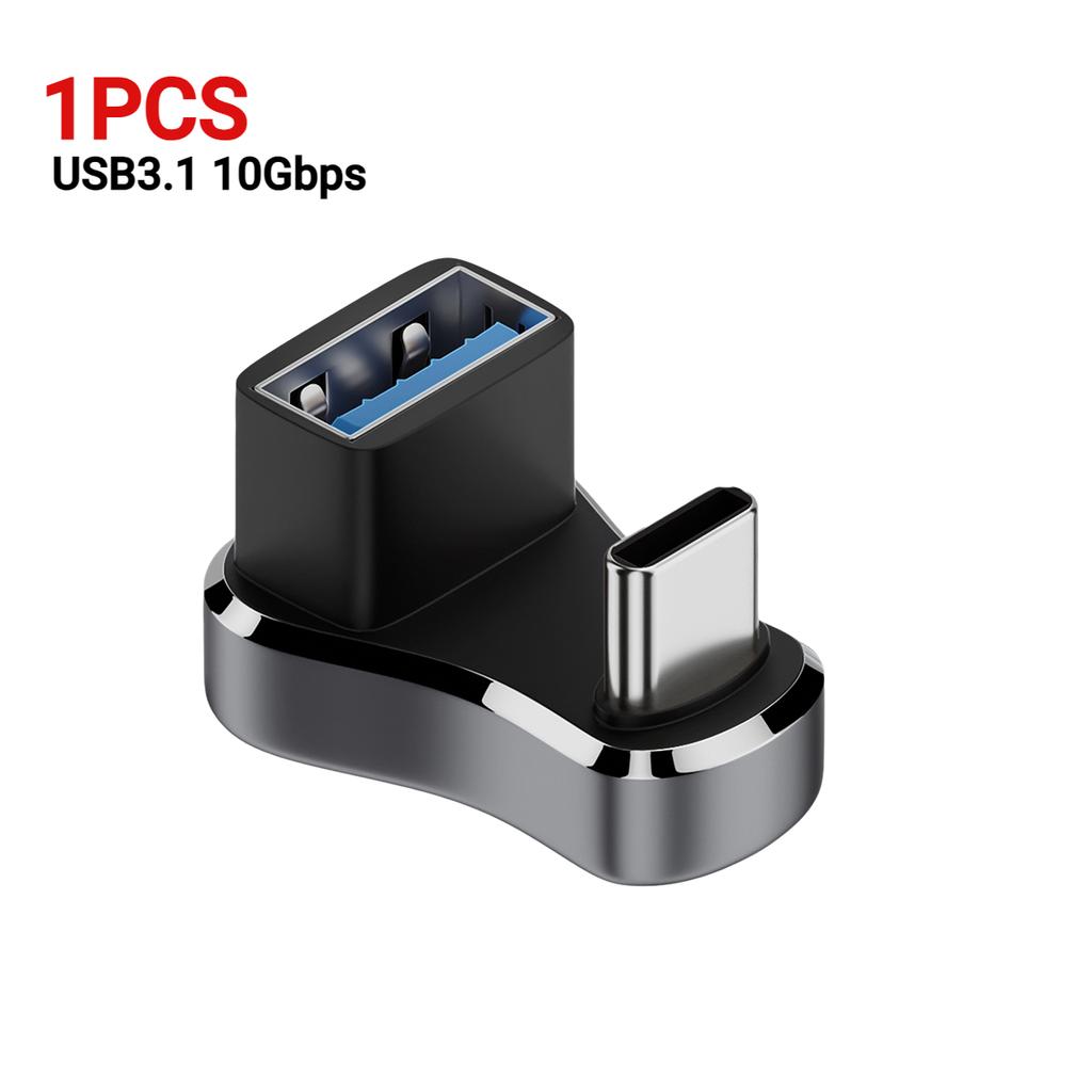 For Steam Deck USB C Male To Female Extension Connector 180 Degree PD 140W 20Gbps Fast Charging Adapter Game Console Accessoies
