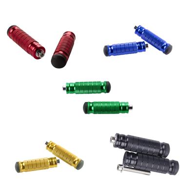2 Pieces Motorcycle Rear Footrests M8 Motorbike Accessories Aluminum Replace Parts Easy Installation Passenger Foot Rest