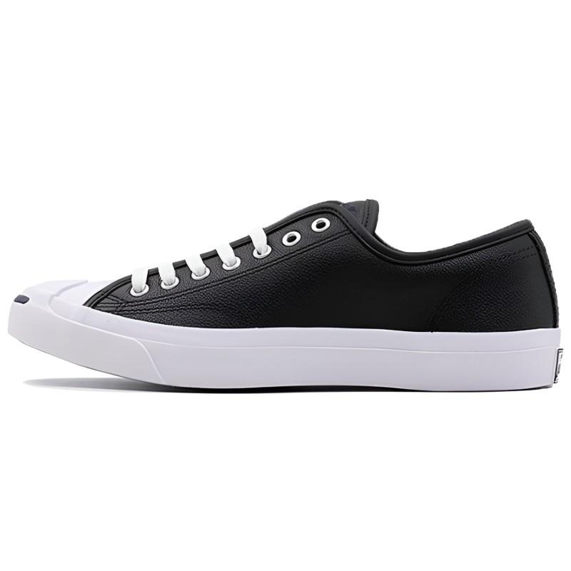 Converse Jack Purcell Dark Sangria Non-Slip Lightweight Low-Top Board Shoes Unisex Black