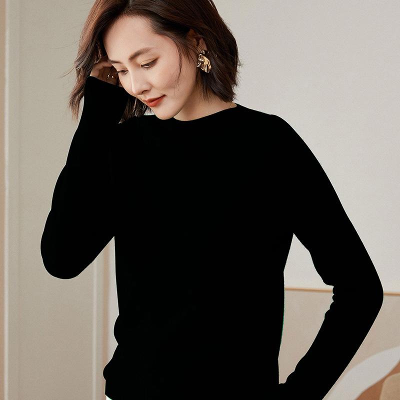 Kadın Kazak % 100% Merinos Yünü MODERN YENI SAGA Kaşmir Kazak Örme Kazak Kış Sıcak Kadın Jumper Örgü Üst