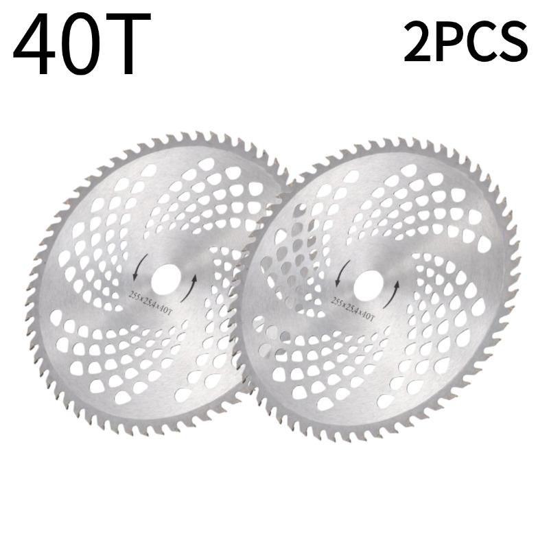 1-10pcs 9.95" 40T 60T Lawn Mower Blade Brush Cutter Blade Tree Trimmer Saw Blade Carbide Replacement Circular Saw Blade
